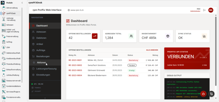 Individuelles Dashboard